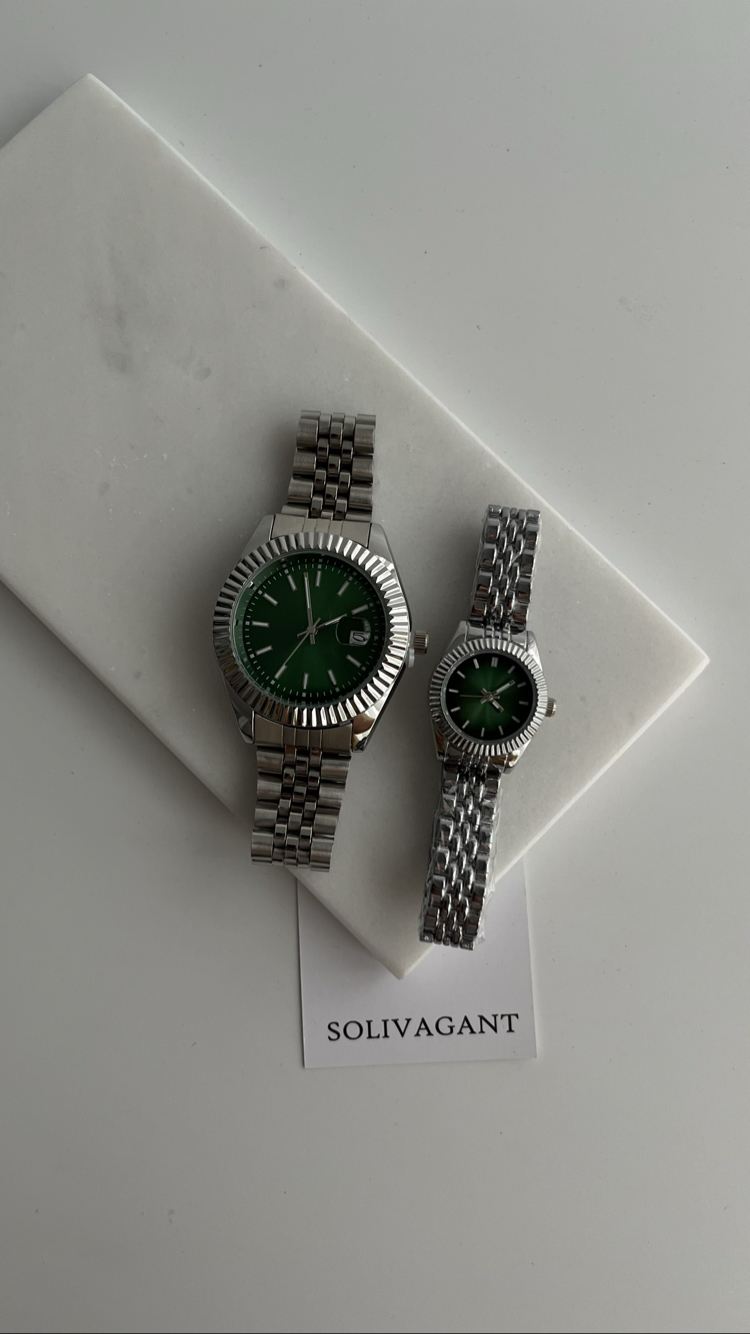 MAİN | Silver Green Kol Saati '' YENİ SEZON ÇİFT