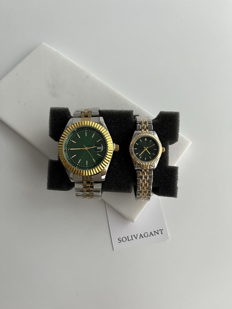 MAİN | Silver Gold Green Kol Saati '' YENİ SEZON ÇİFT