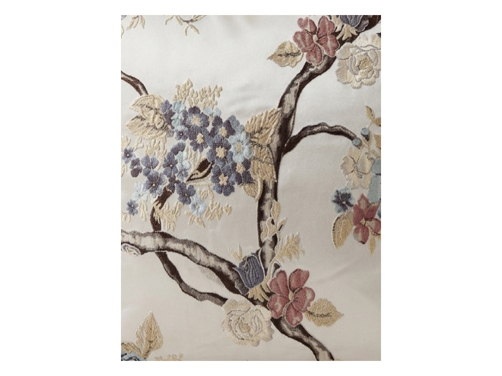 Botanical Saten Karışımlı Floral Yastık Kılıfı (50x50 cm)