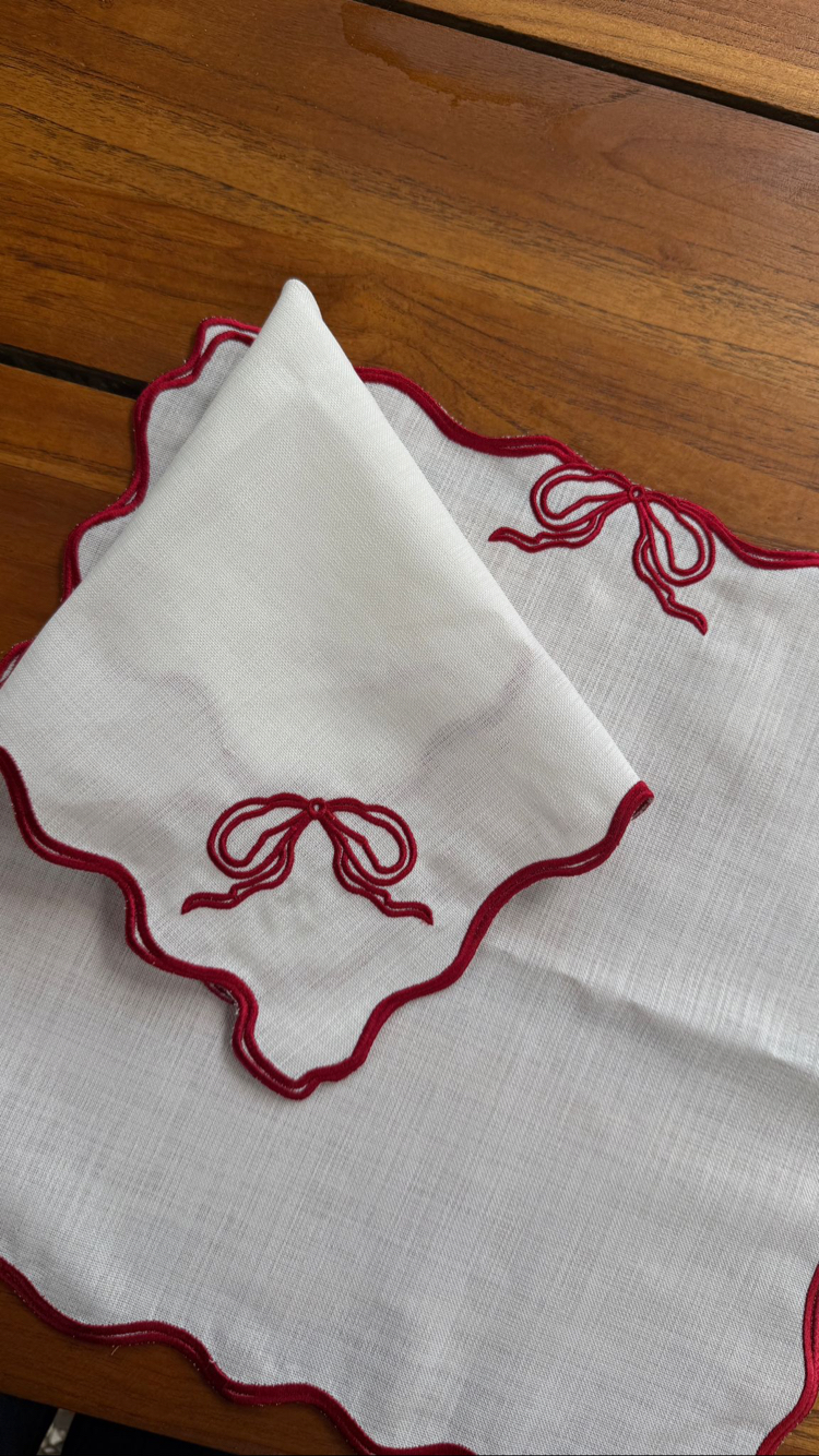 Ribbon Servis Peçete (2 Adet)