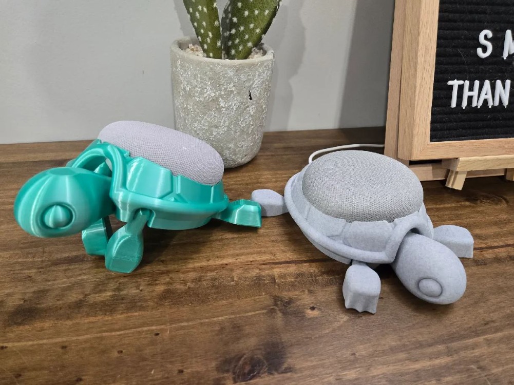 Google Nest Mini Kaplumbağa Tasarımlı Stand 