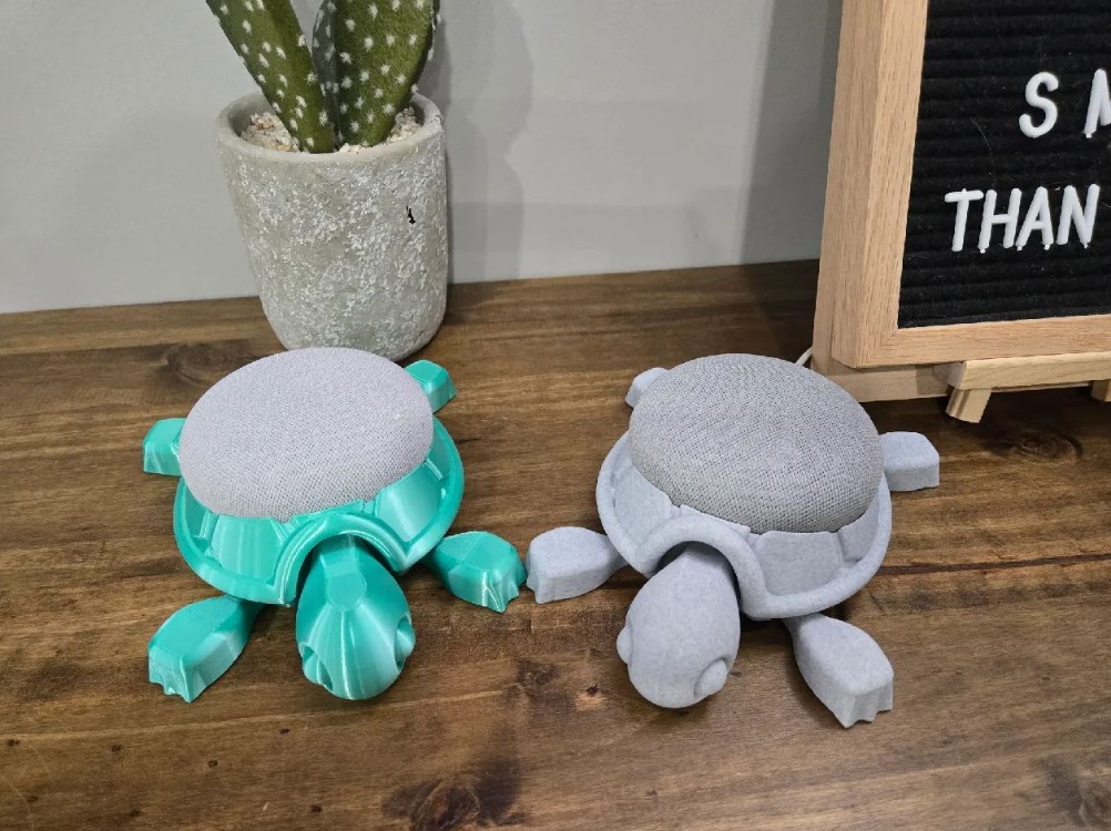 Google Nest Mini Kaplumbağa Tasarımlı Stand 