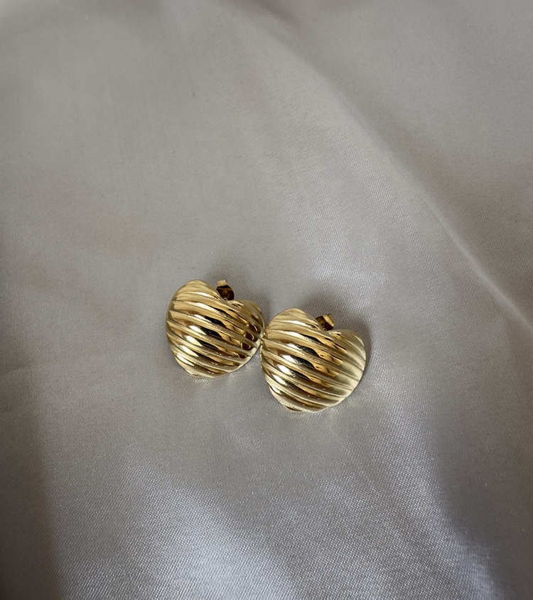 Çelik gold küpe