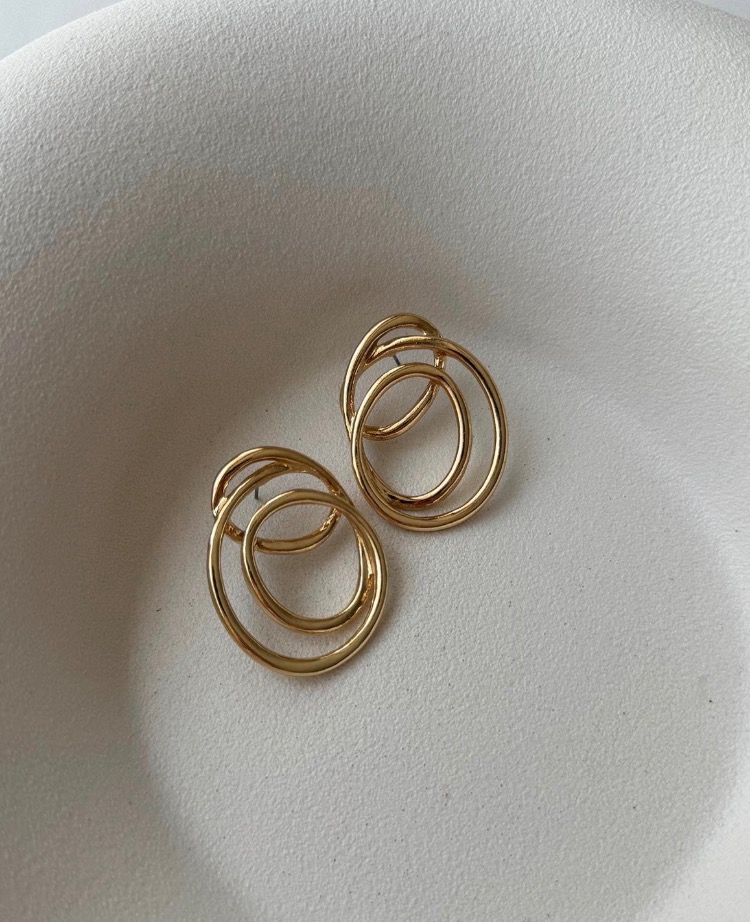 Gold Altın Kaplama Marka Küpe