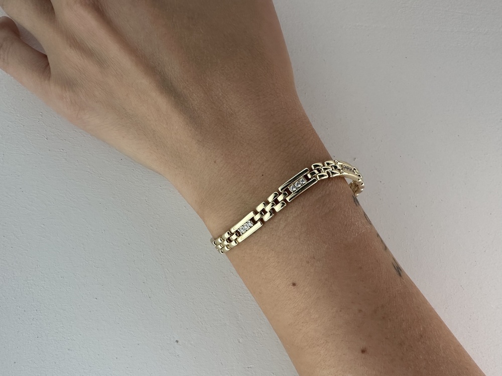Xuping 14 k gold renginde bileklik