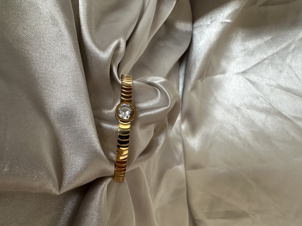 Çelik gold taşlı 6 mm kelepçe
