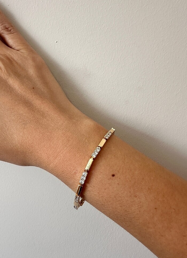 Xuping rose gold 3 mm bileklik