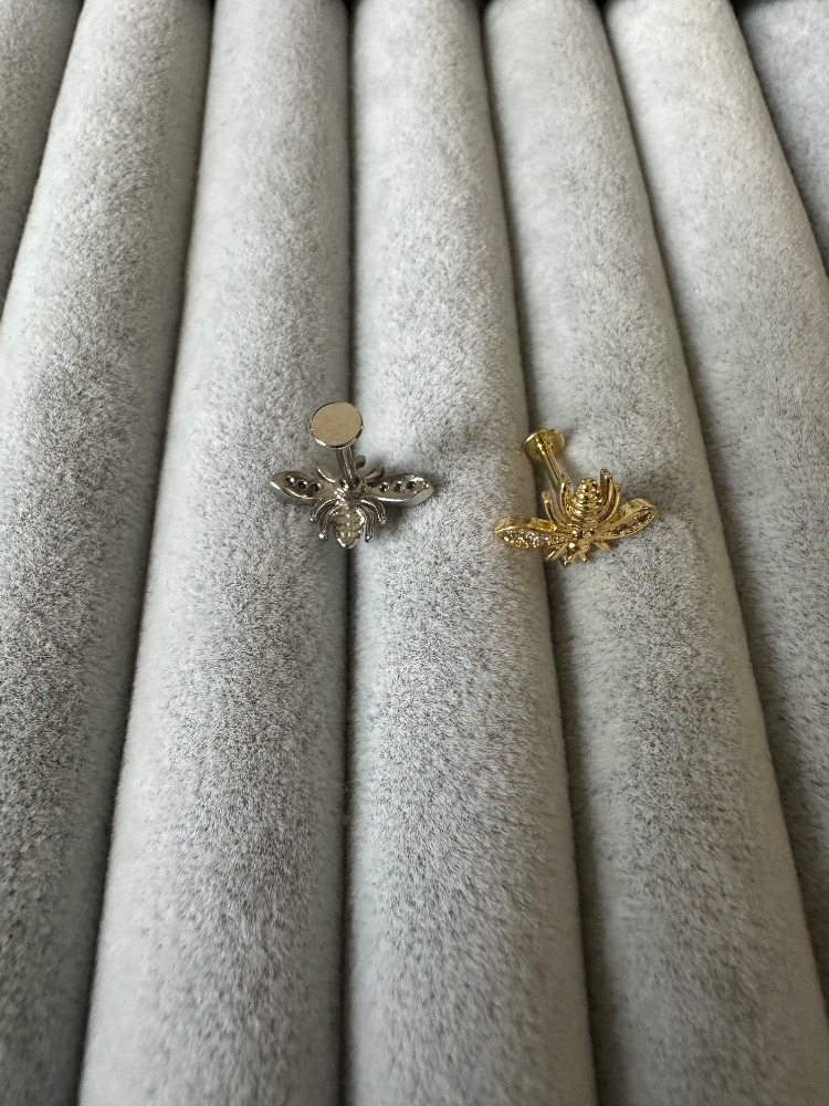 Cerrahi Çelik Piercing Silver Renk ( Tekli )