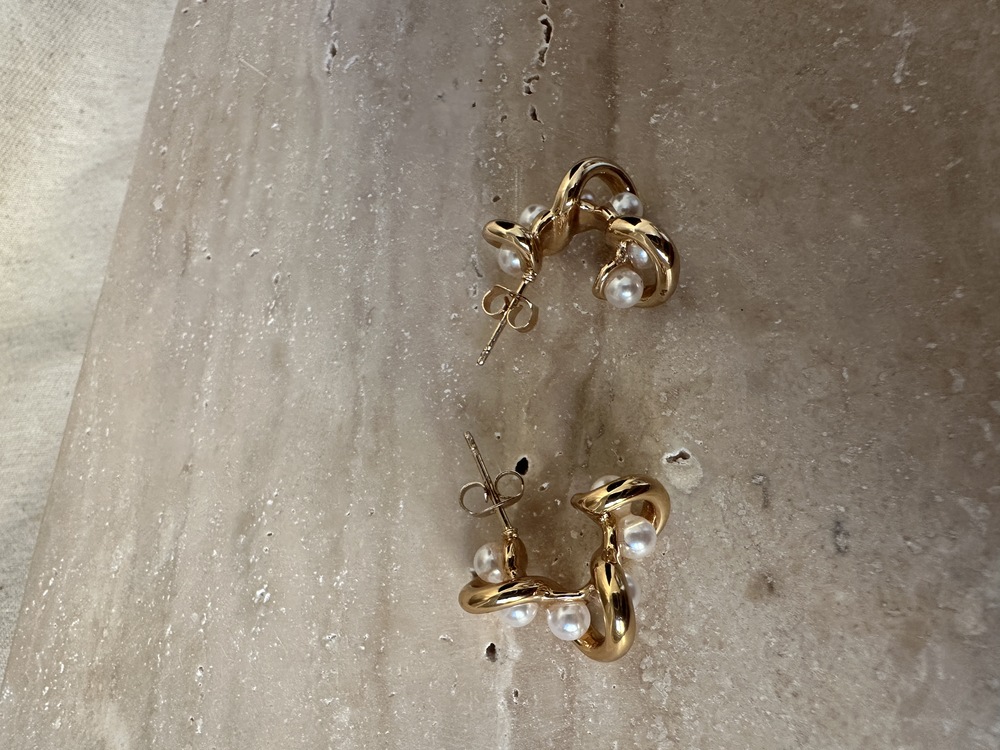 Çelik gold küpe