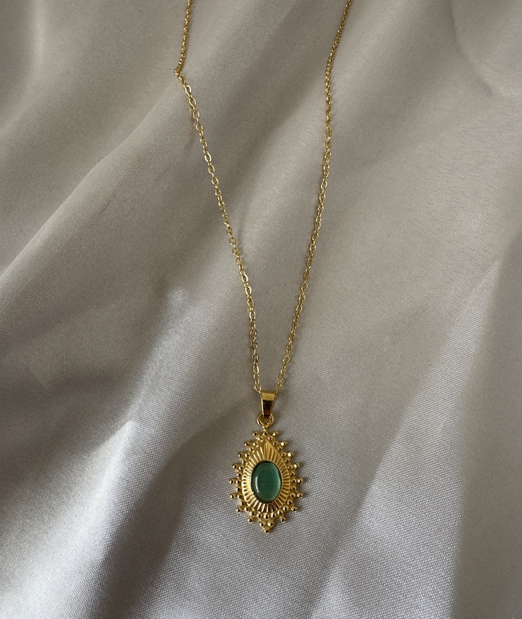 Çelik gold kolye