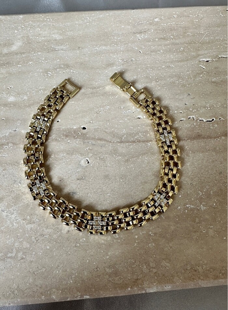 Xuping 14 k gold 10 mm bileklik