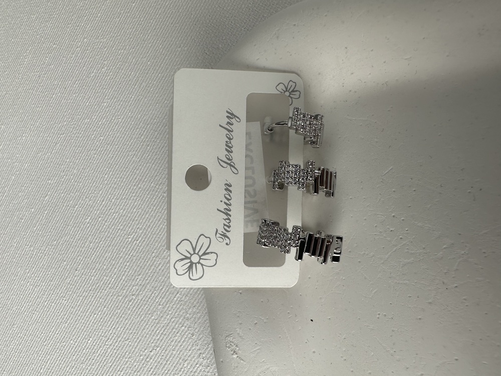 Xuping silver renkte 3 lü küpe seti