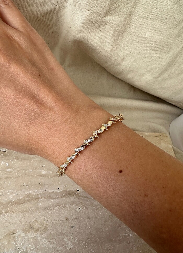 Xuping rose gold 6 mm bileklik