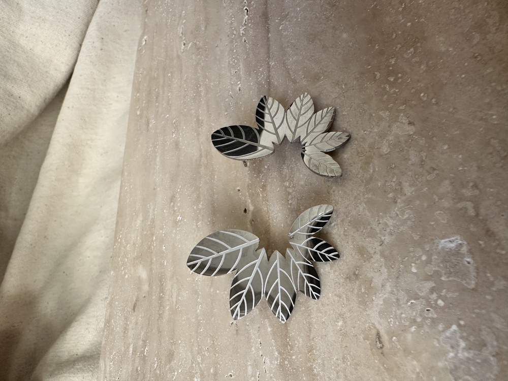 Çelik silver küpe