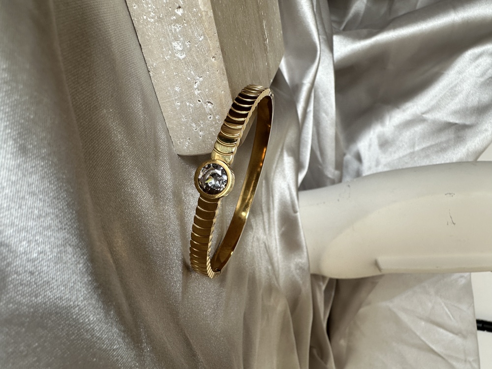 Çelik gold taşlı 6 mm kelepçe