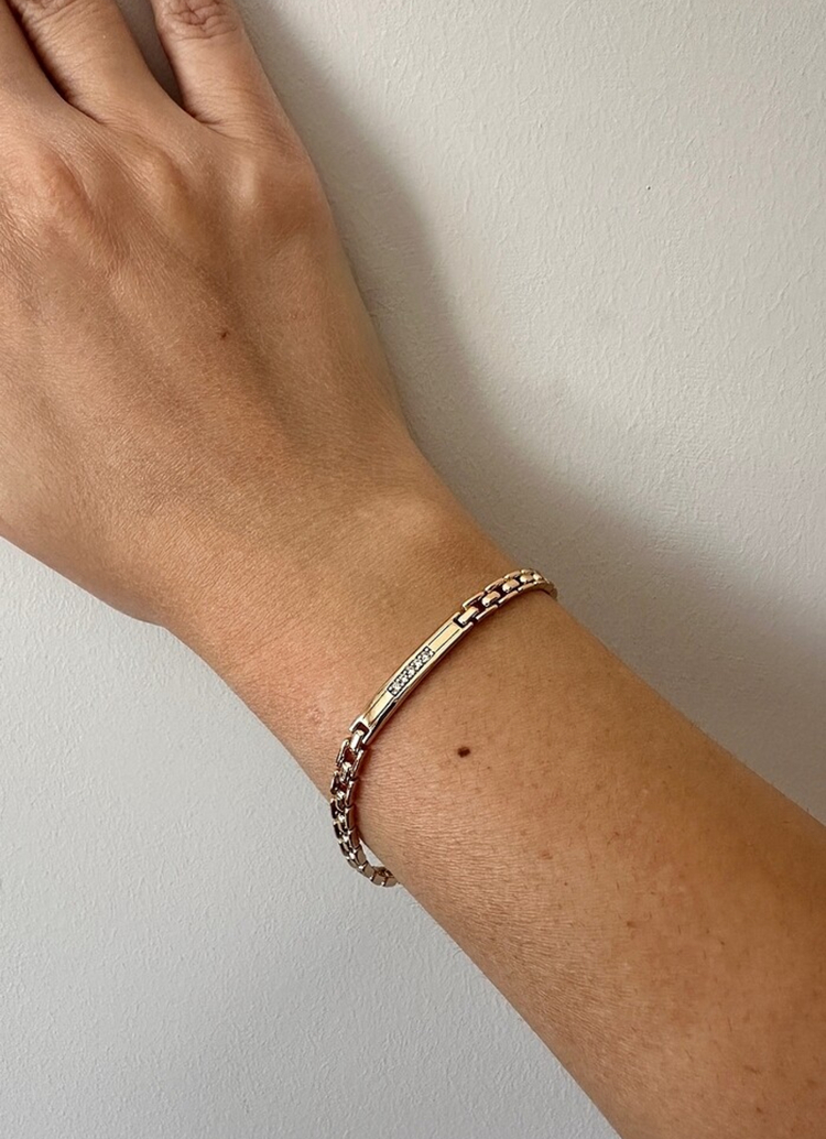 Xuping rose gold 4 mm bileklik