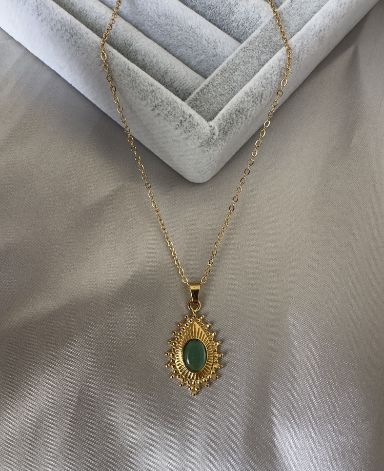 Çelik gold kolye