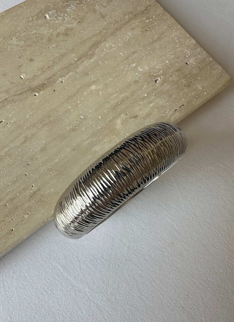 Çelik silver kalın bombe kelepçe
