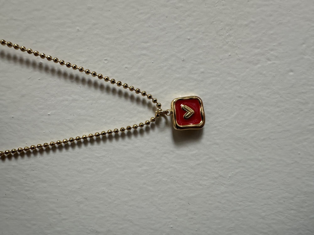 Çelik gold kolye