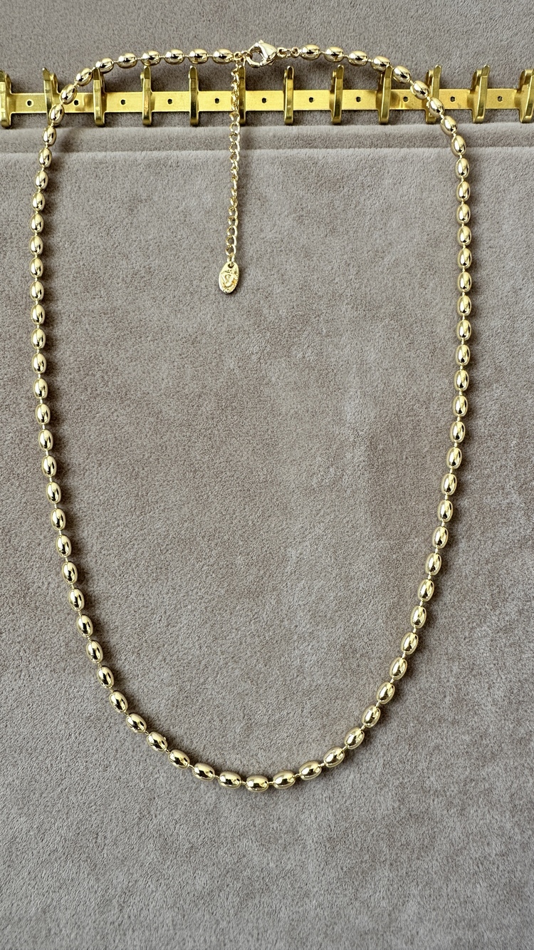 Çelik gold kolye