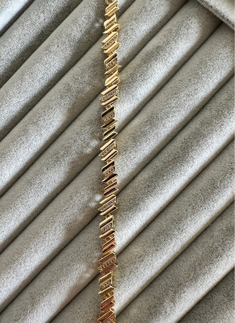Xuping rose gold 7 mm bileklik