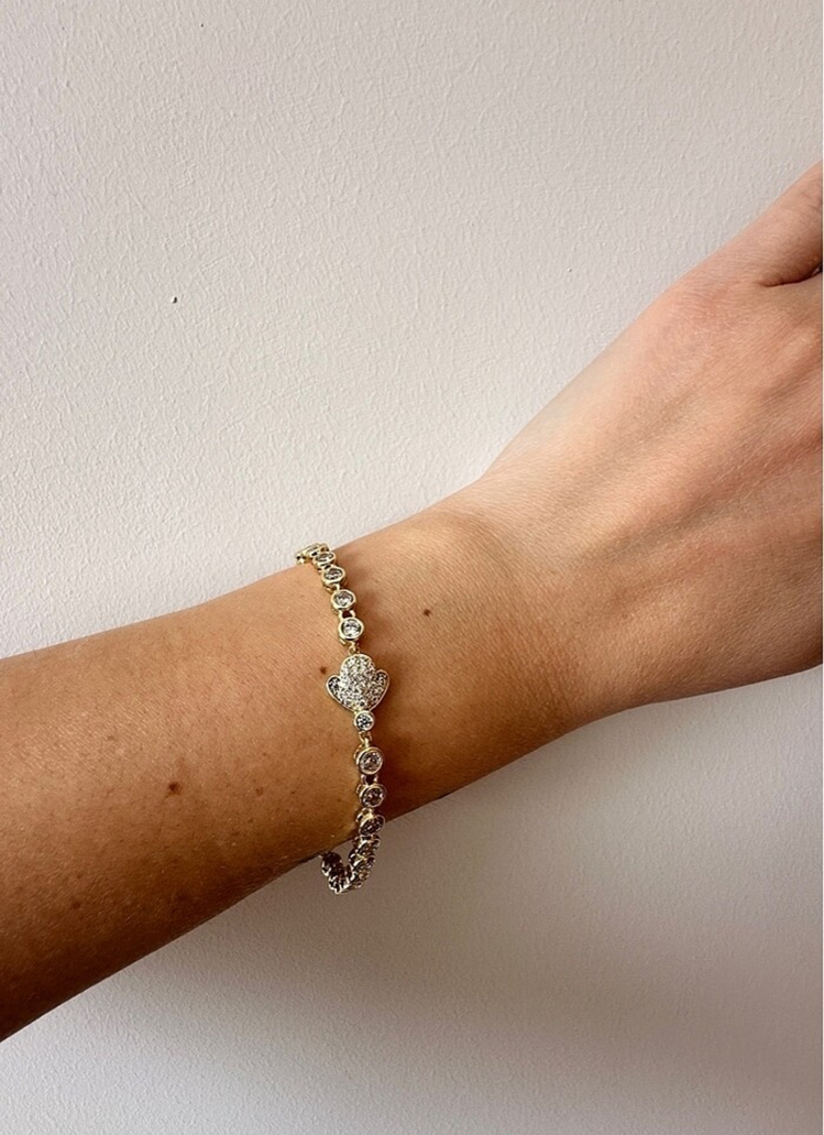 Xuping 14 k gold bileklik