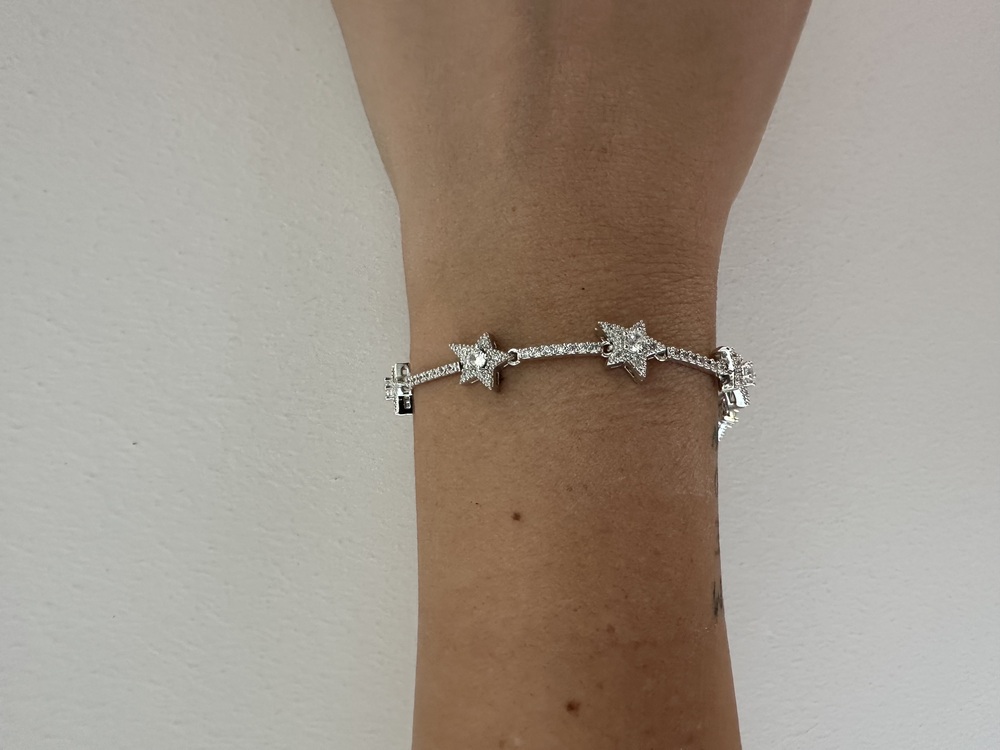 Xuping silver renginde yıldızlı bileklik
