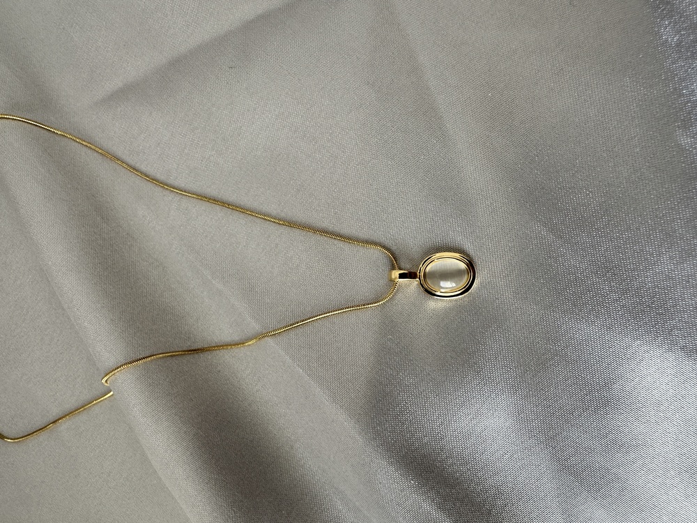 Çelik gold kolye