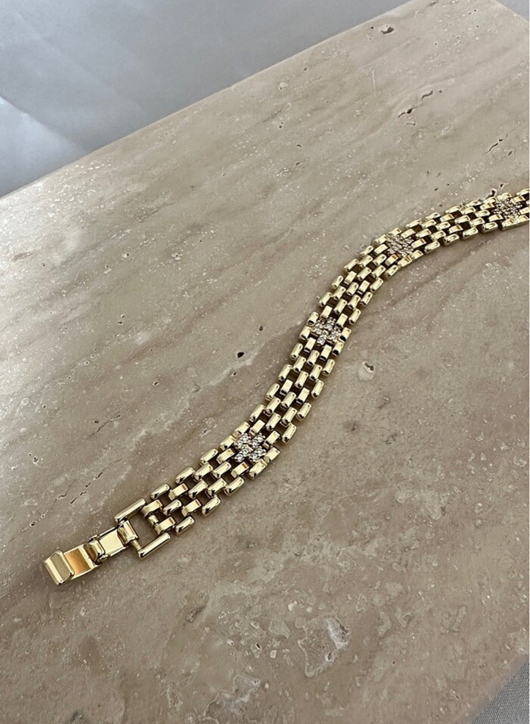 Xuping 14 k gold 10 mm bileklik
