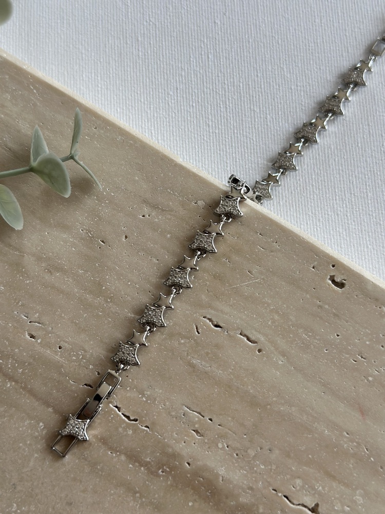 Xuping Silver Renk Yıldız Desen Bileklik