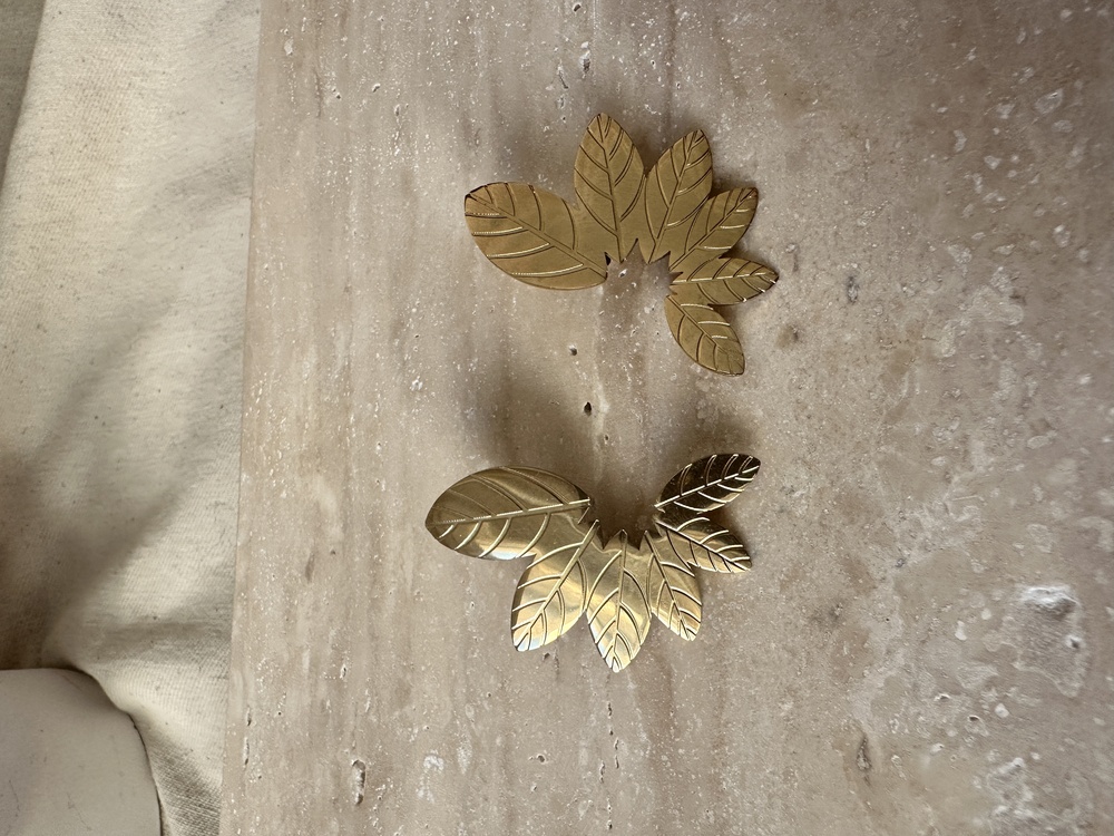 Çelik gold küpe