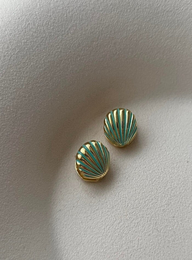 Vip gold turkuaz küpe