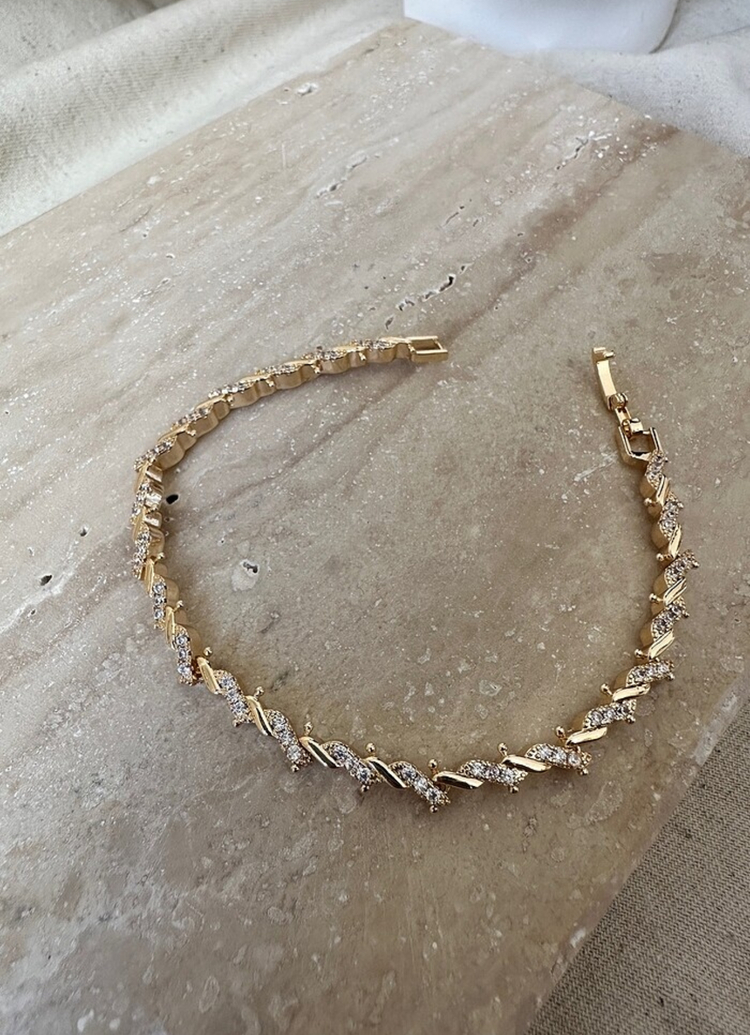 Xuping rose gold 6 mm bileklik