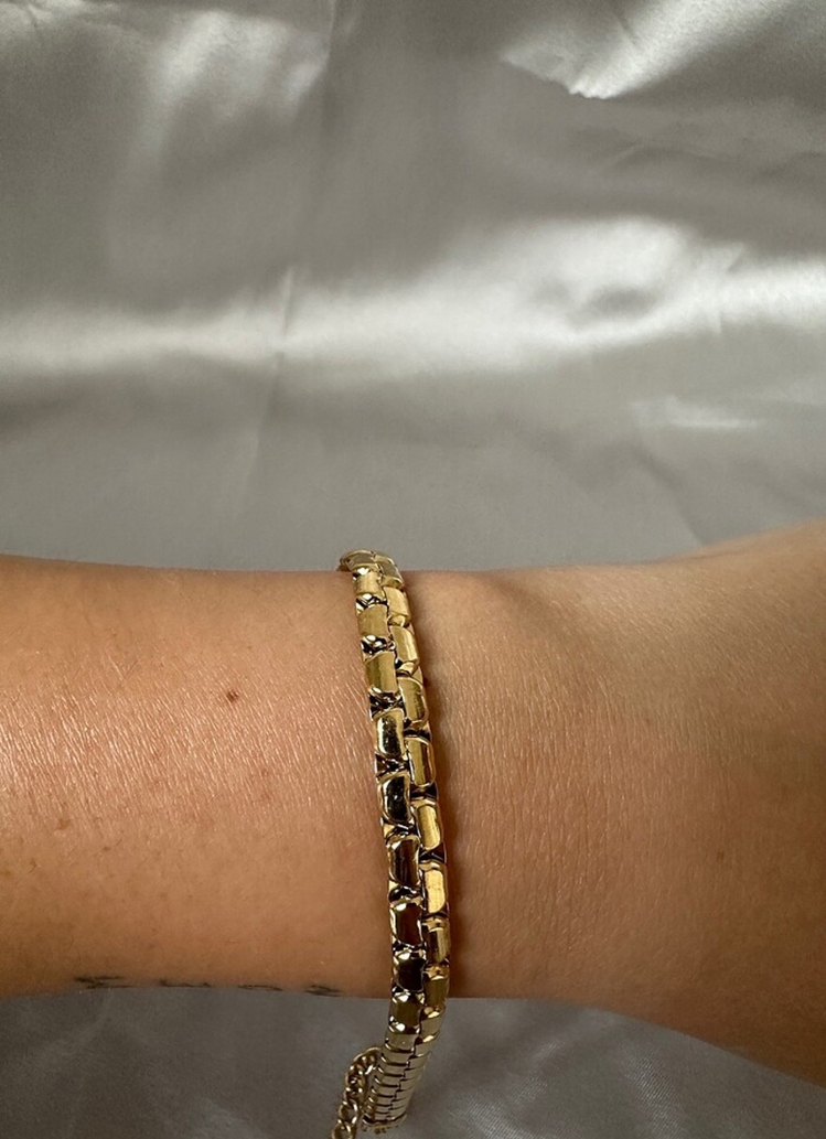 Çelik gold 6 mm bileklik