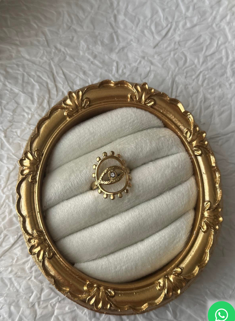 Çelik gold ayarlanabilir yüzük