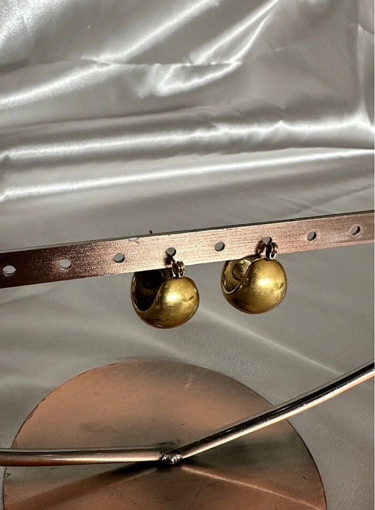 Çelik gold küpe