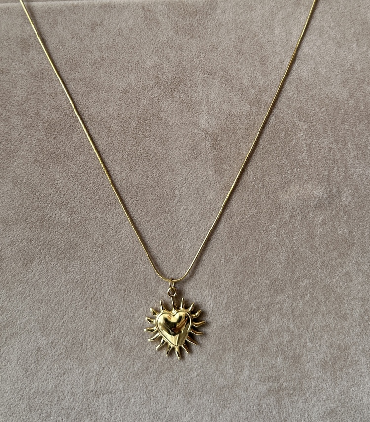 Çelik gold kolye