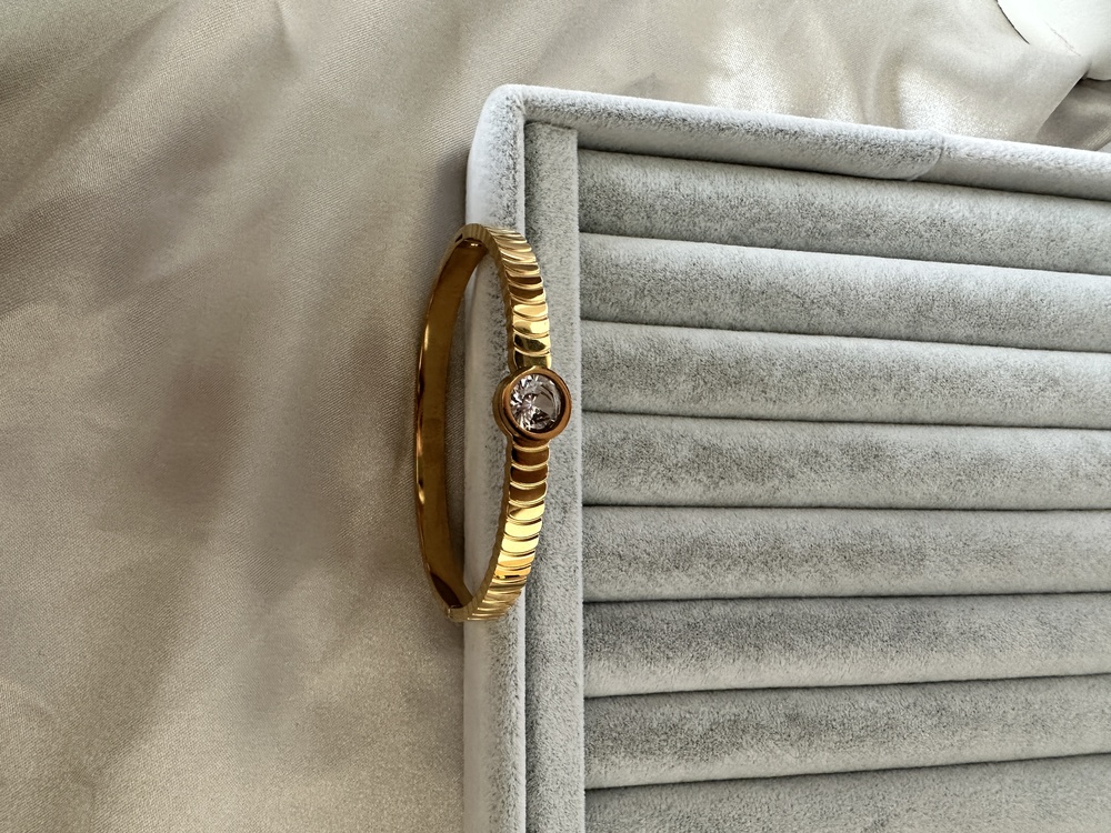 Çelik gold taşlı 6 mm kelepçe