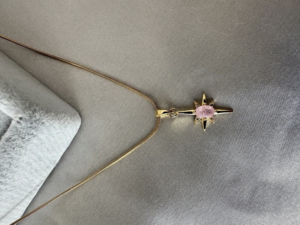 Çelik gold kolye