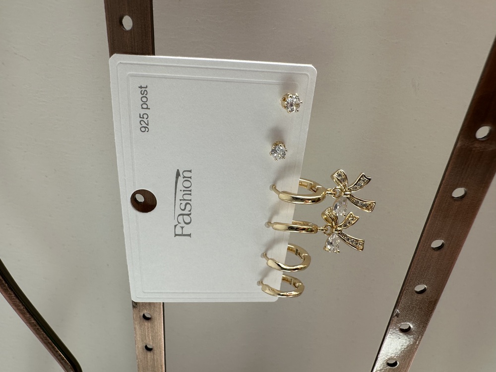 Vip Gold 6 lı Küpe Set
