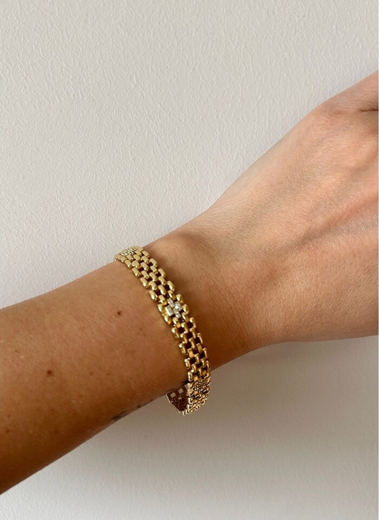 Xuping 14 k gold 10 mm bileklik
