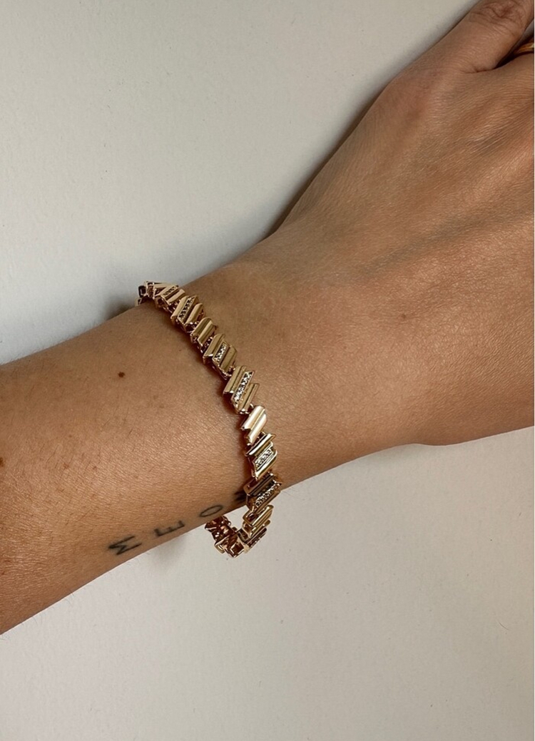 Xuping rose gold 7 mm bileklik