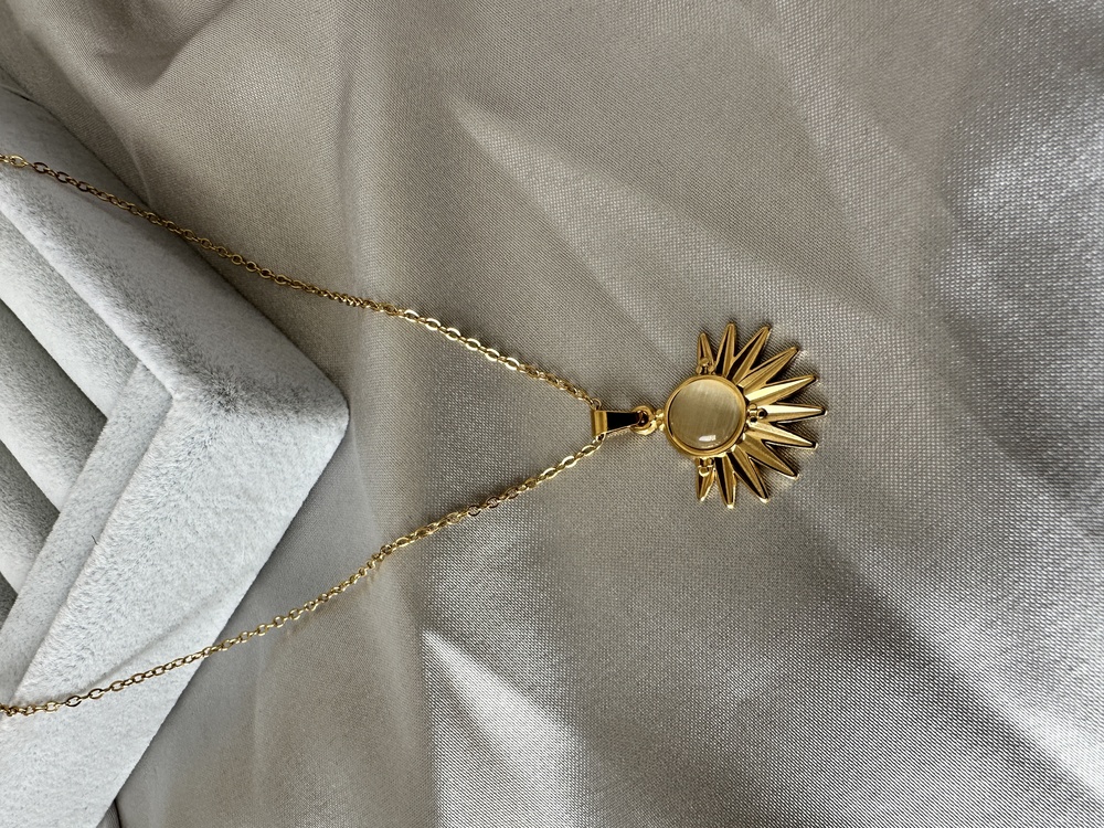Çelik gold kolye