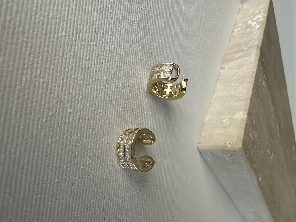 Vip Gold Kıkırdak Earcuff ( Tekli ) 