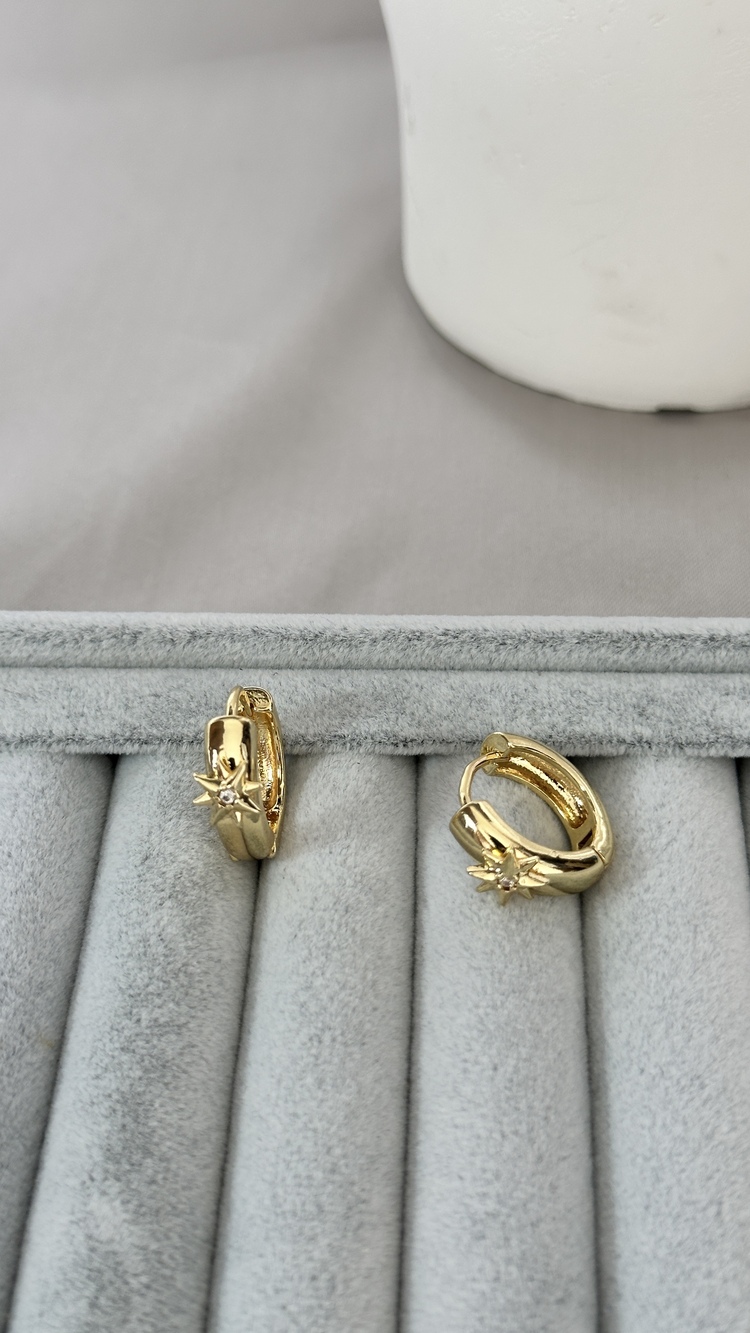 Çelik gold küpe