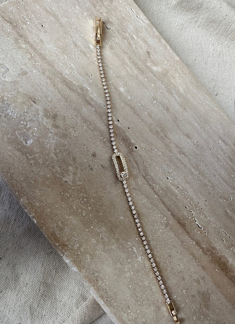 Xuping gold 2 mm bileklik