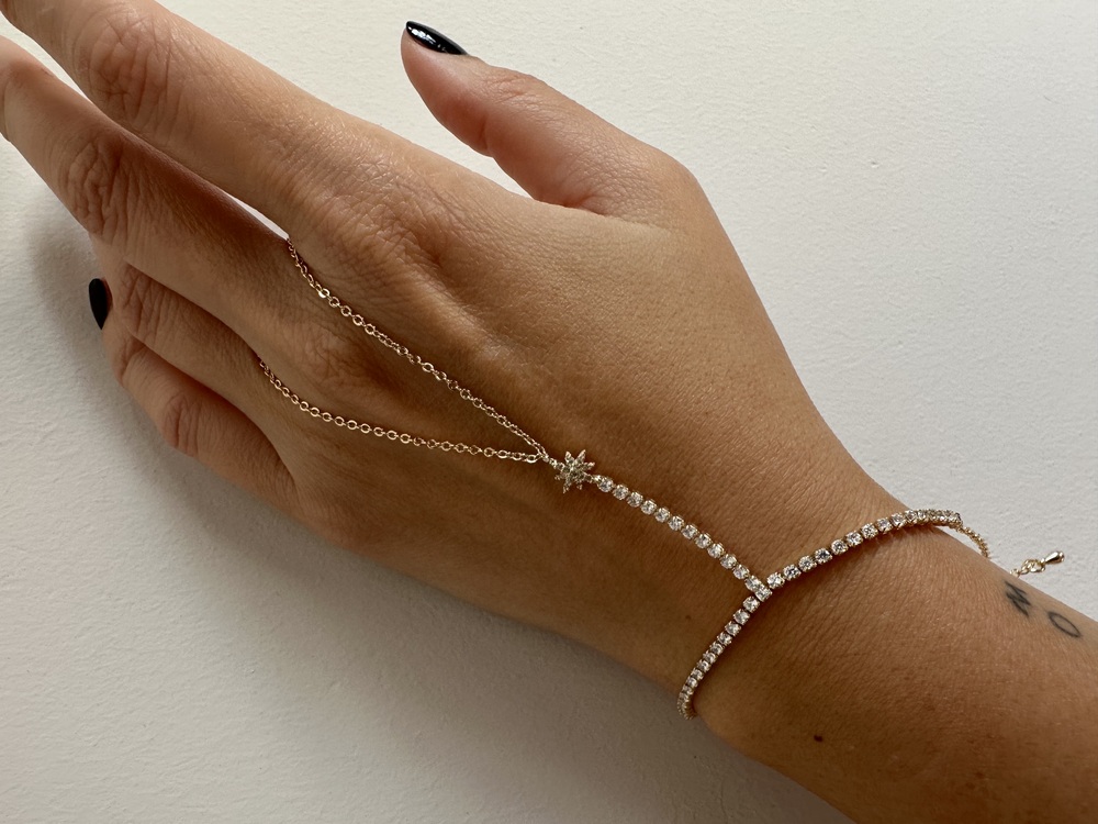 Vip 14 k gold Yıldız Desen Şahmeran