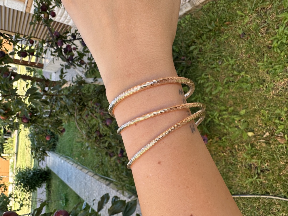 Vip rose gold ayarlanabilir bileklik
