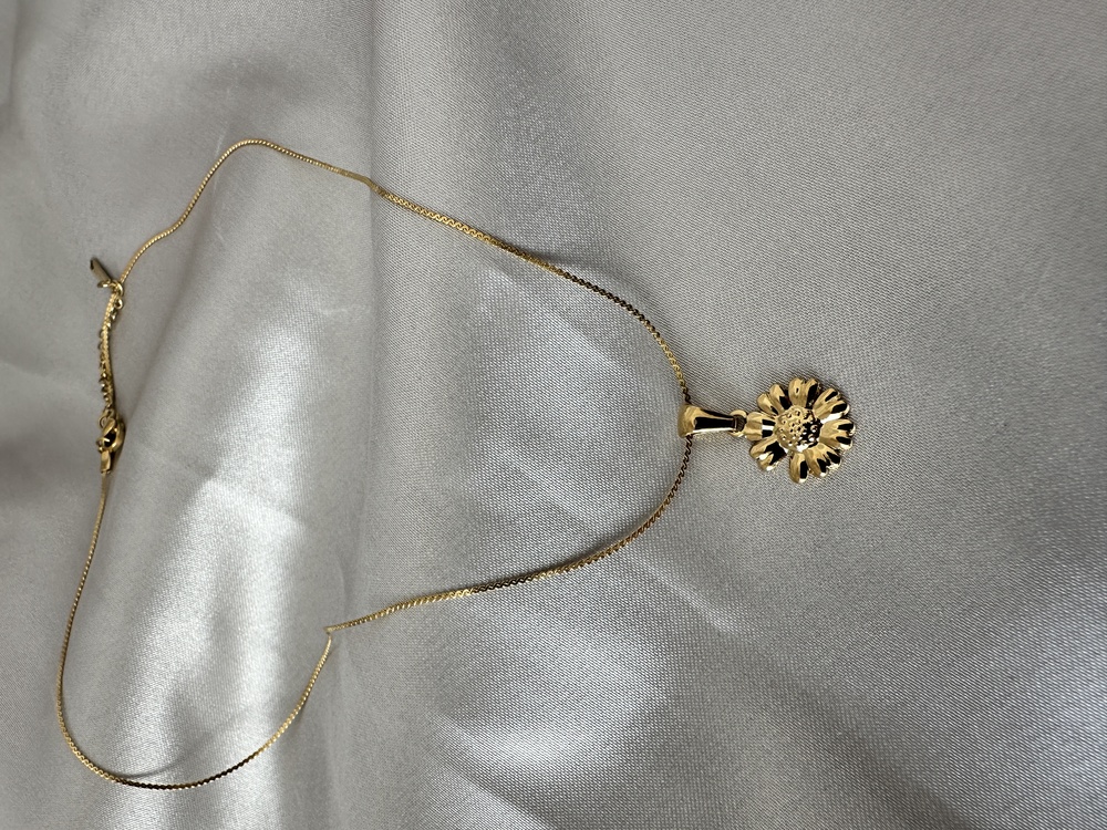 Çelik gold kolye