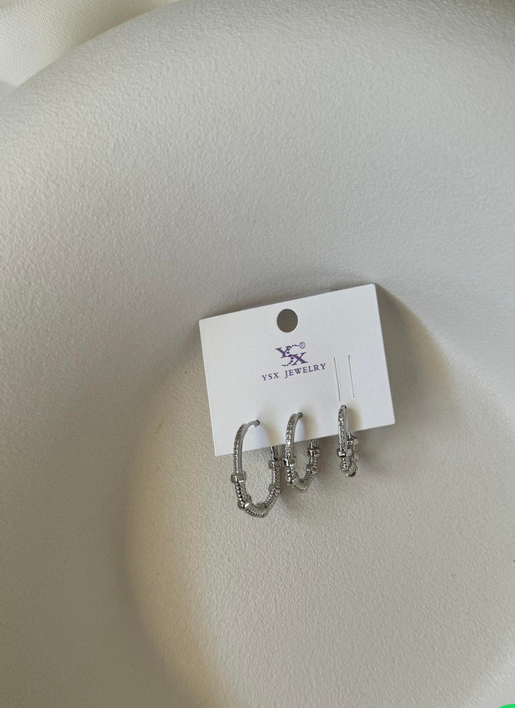 Vip silver 3 lü küpe